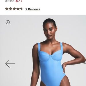 NWT SKIMS Women's One Piece Swimsuit in Tide.